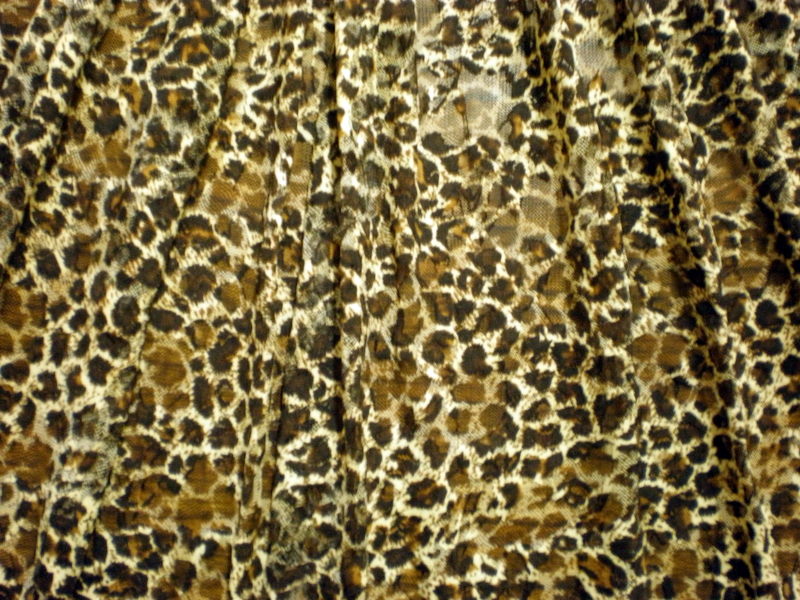 5.D.Brown-Lt.Brown Animal Print Lace